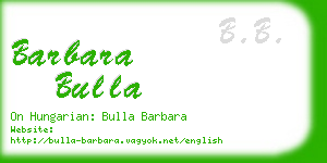 barbara bulla business card